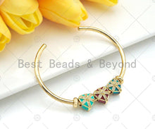 Load image into Gallery viewer, Enamel Colorful Heart Shape Gift Box Spacer Beads,  Christma