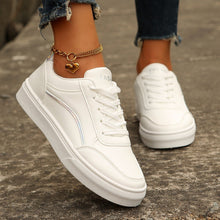Load image into Gallery viewer, Women's Lace-Up Platform Sneakers | Round Toe Thick Sole Casual Flats