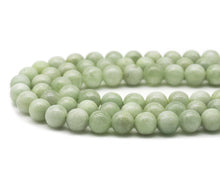 Load image into Gallery viewer, Genuine Quality Green Spodum Round Smooth Beads, 14mm, Sku#U1343