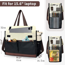 Load image into Gallery viewer, Women's Oxford Fabric Insulated Lunch Tote Bag – Large Capacity Crossbody