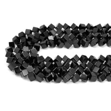 Load image into Gallery viewer, Smooth Diamond Shape Black Onyx Beads, Sku#Q42