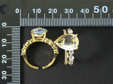 Load image into Gallery viewer, CZ Heart Open Ring, Sku#B141