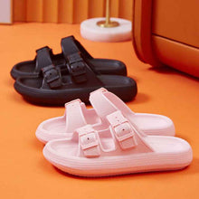 Load image into Gallery viewer, Women's Platform Buckle Sandals - Soft EVA Sole Summer Slippers