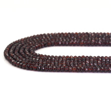 Load image into Gallery viewer, 3x5mm Genuine Garnet Faceted Rondelle Beads, Sku#U1666