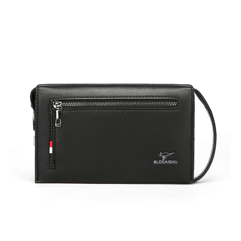 Men's Combination Lock Clutch Wallet | PU Leather Anti-Theft Business Wallet