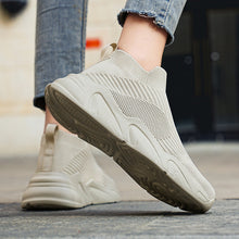 Load image into Gallery viewer, Men's Mid-Cut Laceless Knit Sock Shoes | Breathable Mesh Slip-On Sneakers