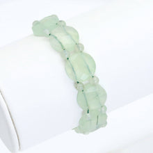 Load image into Gallery viewer, 14mm Faceted Coin Prehnite Stretchy Bracelet, Sku#U1996