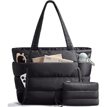 Load image into Gallery viewer, Women's Quilted Tote Bag - Multiple Compartments &amp; Pockets | Sarah Express