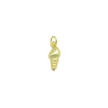 Load image into Gallery viewer, Plain Gold Sea Snail Shell Charm Pendant, Sku#LD686