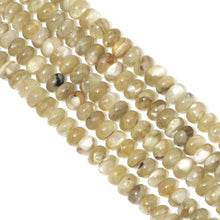 Load image into Gallery viewer, Genuine Golden Lepidolite Smooth Rondelle Beads, 4x6mm/5x8mm, Sku#U1602