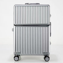 Load image into Gallery viewer, Suitcase Travel Luggage Trolley Front-Opening Large Capacity Aluminum Frame Carry-On Cabin Bag