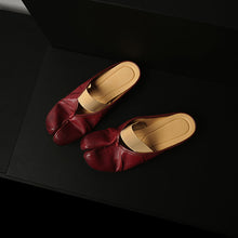 Load image into Gallery viewer, Women's Split-Toe Tabi Mules | Full Grain Cowhide Leather Ballet Flats