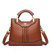 Load image into Gallery viewer, Women's Large Capacity Crossbody Shoulder Tote Bag – PU Leather Woven Texture Everyday Handbag | Sarah Express