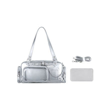 Load image into Gallery viewer, Women's PU Leather Crossbody Bag with Chain Strap &amp; Card Holder – Streetwear Mini Shoulder Bag