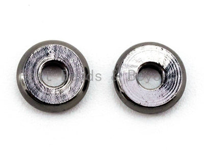 20pcs Rondelle Donuts Space Bead, 6mm/8mm/10mm Brass based, 24K Gold Silver Gunmetal Plated, Smooth finish,High quality,  SKU#C53
