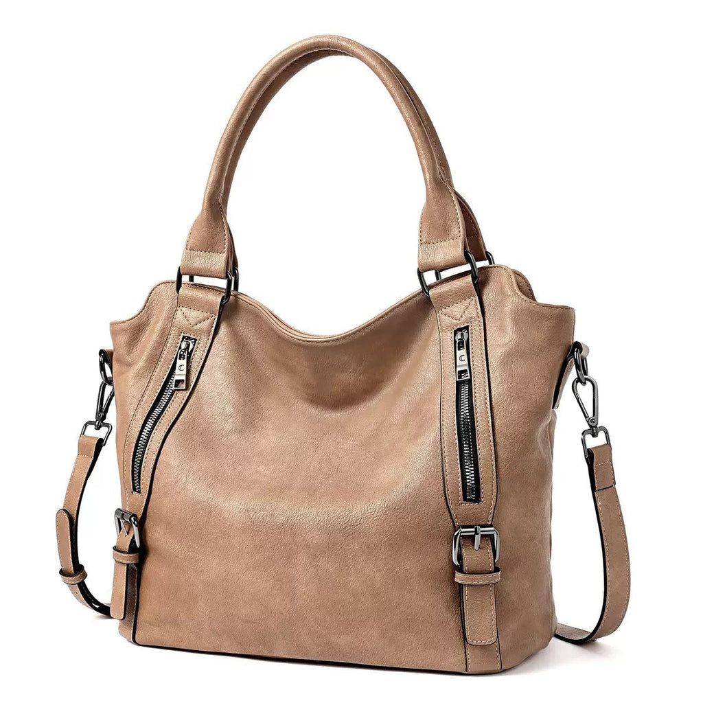 Spacious PU Leather Crossbody Handbag – Commuter & Travel Shoulder Bag for Women