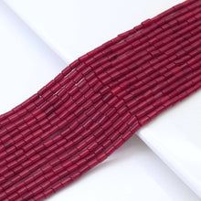 Load image into Gallery viewer, Red Coral Smooth Tube Beads, Sku#U1836