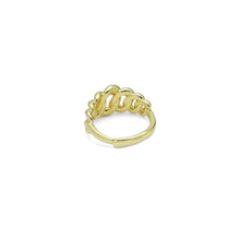 Load image into Gallery viewer, Gold Silver Oval Link Adjustable Ring, Sku#A223