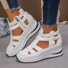 Load image into Gallery viewer, Women's Hollow Out Platform Sandals | Close Toe Velcro Summer Shoes