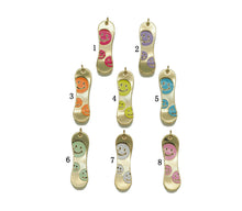 Load image into Gallery viewer, Enamel Smiley Face on Skateboard Pendant, Sku#F1466