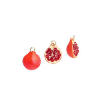 Load image into Gallery viewer, Enamel Gold Half Pomegranate Charm Pendant,Sku#LK1247