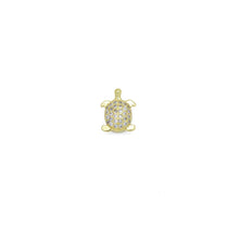Load image into Gallery viewer, Cute CZ Gold Tortoise  Spacer Beads, Sku#N35