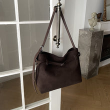 Load image into Gallery viewer, Retro Matte Genuine Leather Large Capacity Tote Shoulder Bag – Women's Everyday Carry