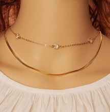 Load image into Gallery viewer, Dainty herringbone Chain Necklace, sku#B336