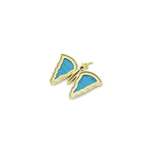 Load image into Gallery viewer, CZ Gemstone Mother of Pearl Butterfly  Pendant, Sku#LX302