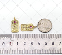 Load image into Gallery viewer, CZ Rose Flower Charm, Sku#LK536
