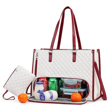 Load image into Gallery viewer, Large Insulated Tote Bag &amp; Crossbody Combo – Women's Lightweight Everyday Carry Bag