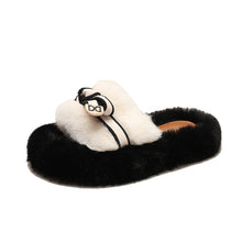 Load image into Gallery viewer, Furry Cotton Slippers