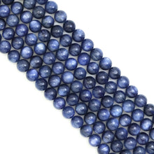 Load image into Gallery viewer, Genuine Blue Kyanite Round Smooth Beads, Sku#U1901