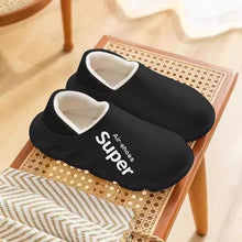 Load image into Gallery viewer, Waterproof Faux Fur Lined Cotton Slippers