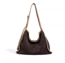Load image into Gallery viewer, Women's Matte Leather Crossbody Bag – Minimalist Shoulder Commuter Bag