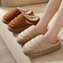 Load image into Gallery viewer, Plush Winter Slippers for Women &amp; Men - Warm Indoor House Shoes with Thick EVA Sole &amp; Non-Slip Grip