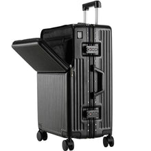 Load image into Gallery viewer, Suitcase Travel Luggage Trolley Front-Opening Large Capacity Aluminum Frame Carry-On Cabin Bag