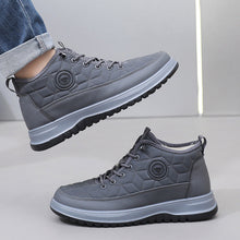 Load image into Gallery viewer, Men's Fleece-Lined Insulated Snow Boots – Lace-Up Casual Athletic Shoes