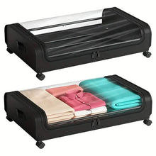 Load image into Gallery viewer, Under-Bed Storage Drawer with Wheels Multipurpose with Clear Window &amp; Label