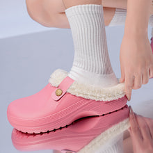 Load image into Gallery viewer, Men's Fleece-Lined Cotton Slippers – Warm Non-Slip Home Shoes with EVA Sole