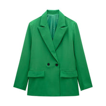 Load image into Gallery viewer, Summer Casual Relaxed-fit Double-breasted Blazer