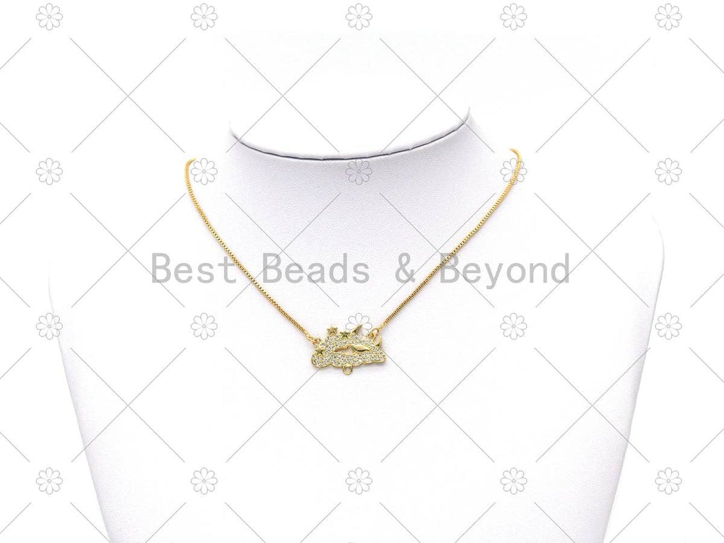 CZ Cloud Charm, Sku#LK551