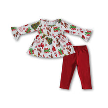 Load image into Gallery viewer, Cute print tunic leggings Christmas outfits