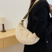 Load image into Gallery viewer, Women's Plush Crossbody Shoulder Tote Bag | Casual Lightweight Everyday Bag