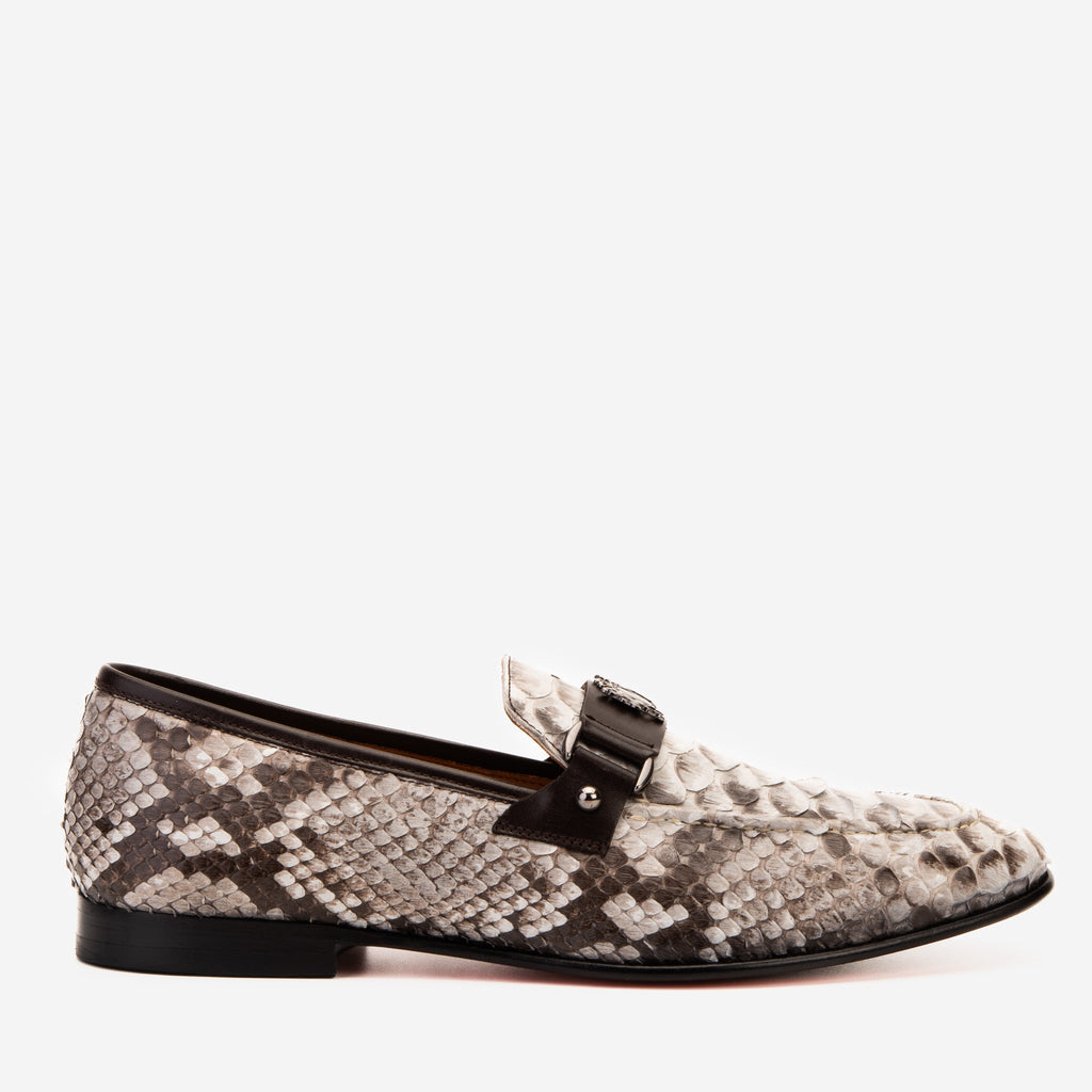 The Boss Pyth Naturel White Color Bit Loafer Men Shoe