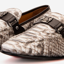 Load image into Gallery viewer, The Boss Pyth Naturel White Color Bit Loafer Men Shoe
