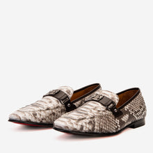 Load image into Gallery viewer, The Boss Pyth Naturel White Color Bit Loafer Men Shoe