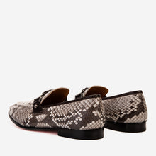 Load image into Gallery viewer, The Boss Pyth Naturel White Color Bit Loafer Men Shoe