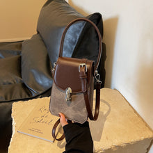 Load image into Gallery viewer, Women's Textured Square Tote Bag - PU Leather Handbag with Phone Pocket