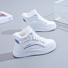 Load image into Gallery viewer, Women's Fleece-Lined High-Top Sneakers | Insulated Casual Winter Shoes